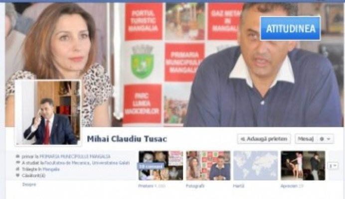 Atitudinea: Tusac e primarul Mangaliei până vrea muşchiu' lui, măcar pe Facebook